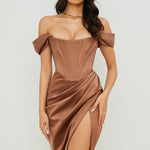 Satin Bodycon Dress Women Party Dress  Arrivals Midi House of Cb Bodycon Dress