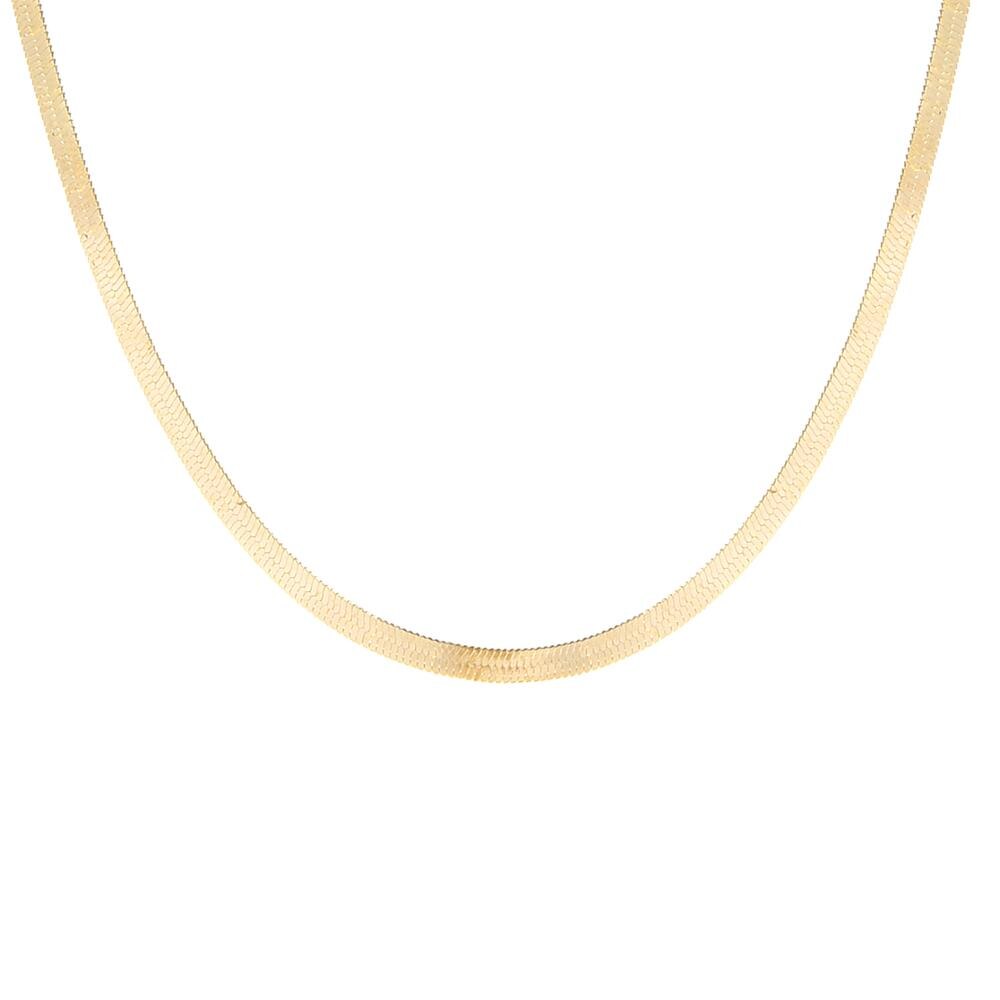 Gold Blade chain Choker Necklace