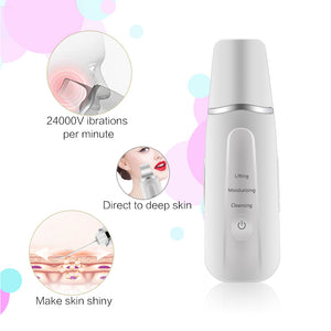 Ultrasonic Remove Blackhead Wrinkle Pore Clean  Face Scrubber Machine