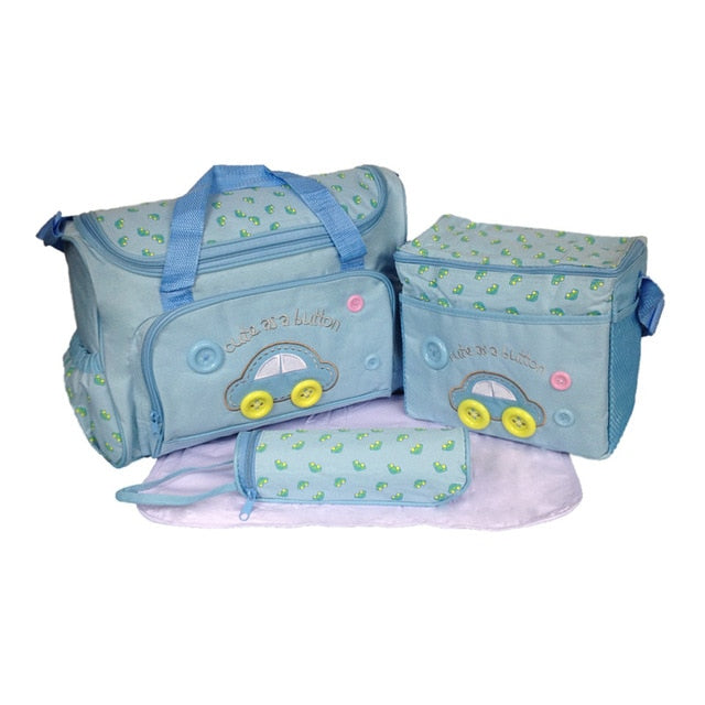 4 Pieces/Set Fashion Infant Baby Nappy Bag,