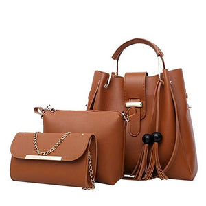 Laamei 3Pcs/Sets Leather Bags