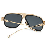 Oversized Men Sunglasses Brand Designer Women Flat Top Sun Glasses Square Point Male Mirror High Quality Five Style Female UV400