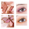 New Fashion 6 Colors Butterfly Eye Shadow Palette Glitter Shimmer Matte Eyes Makeup Waterproof Long-lasting Easy to Color TSLM2