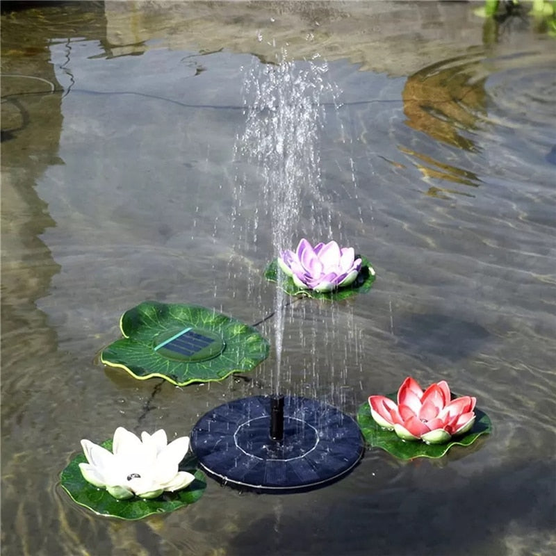 Floating Solar Panel Water Fountain For Garden Solar pump Pond Submersible Watering Pool Automatic Solar Fountains Waterfalls