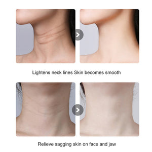 3 Colors Led Facial Neck Massager PhotonTherapy Heating Face Neck Wrinkle Removal Machine Reduce Double Chin Skin Lift