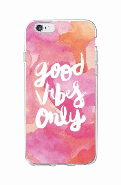 Only Love Happy Trust Quote Soft Phone Case Fundas Coque Cover For iPhone 7Plus 7 6 6S 5S SE 8 8Plus X XS Max