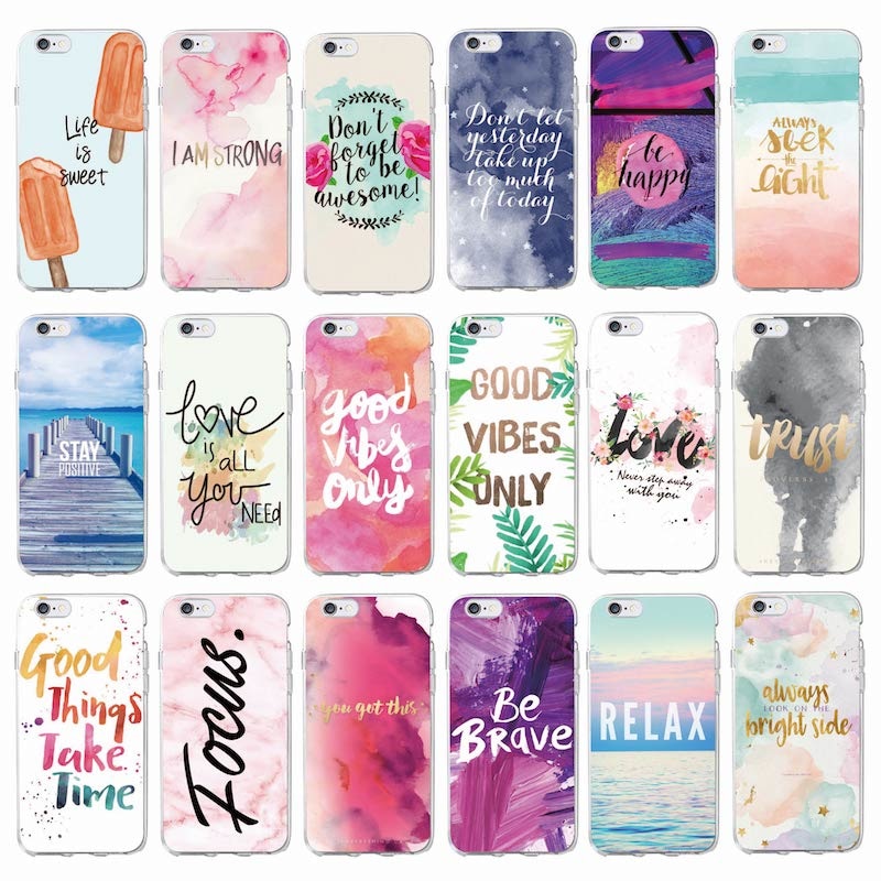 Only Love Happy Trust Quote Soft Phone Case Fundas Coque Cover For iPhone 7Plus 7 6 6S 5S SE 8 8Plus X XS Max