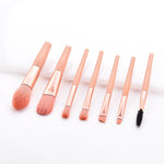 7/8pcs Little Cute Pink Makeup Brushes Set Foundation Powder Eyeshadow Blending Brush Eyebrow Eyelash Brush Beauty Make Up Tools