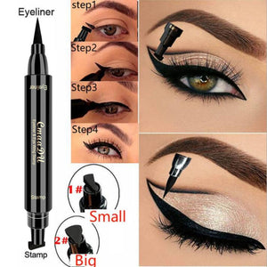 Cmaadu 2 In1 Stamp Seal Eyeliner Pen Waterproof Liquid Eyeliner