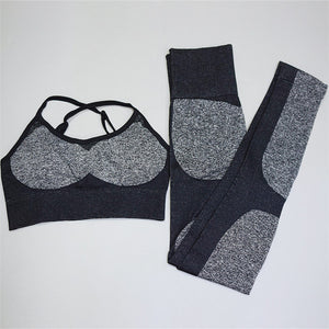 2PCS/Set Camouflage Yoga Set Women Seamless (check Sizes Before Purchase)