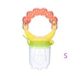 Hot Sale 1 Pcs Food Baby Pacifiers Nipple Pacifiers for Baby Fruit Feeder Nipples Feeding Safe Pacifier Hand Bell Toy