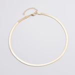 Gold Blade chain Choker Necklace