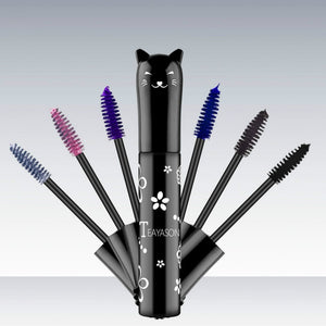 Professional Makeup Mascara Waterproof Quick-drying Eyelash Curling Lengthening Makeup Eyelashes Blue Purple Color Mascara