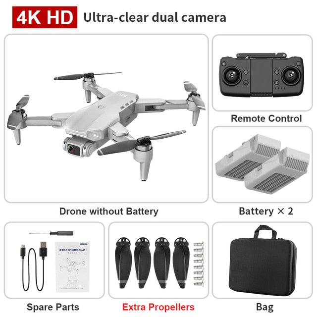 L900 pro 4K HD dual camera with GPS 5G WIFI FPV