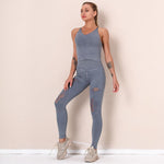 Yoga Suit Knitted Running Sports Fitness Suit