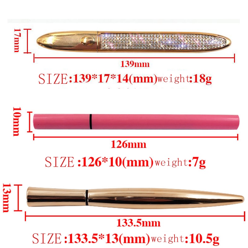 New Magic Self-adhesive Eyeliner Pen Glue-free Magnetic-free for False Eyelashes Waterproof No Blooming Eye Liner Pencil