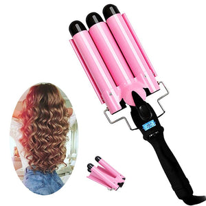 New Arrival Hair Curling Iron LED Ceramic Triple Barrel