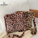 HOT Leopard Plush Shoulder Bag