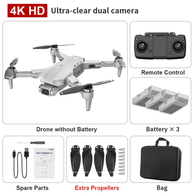 L900 pro 4K HD dual camera with GPS 5G WIFI FPV