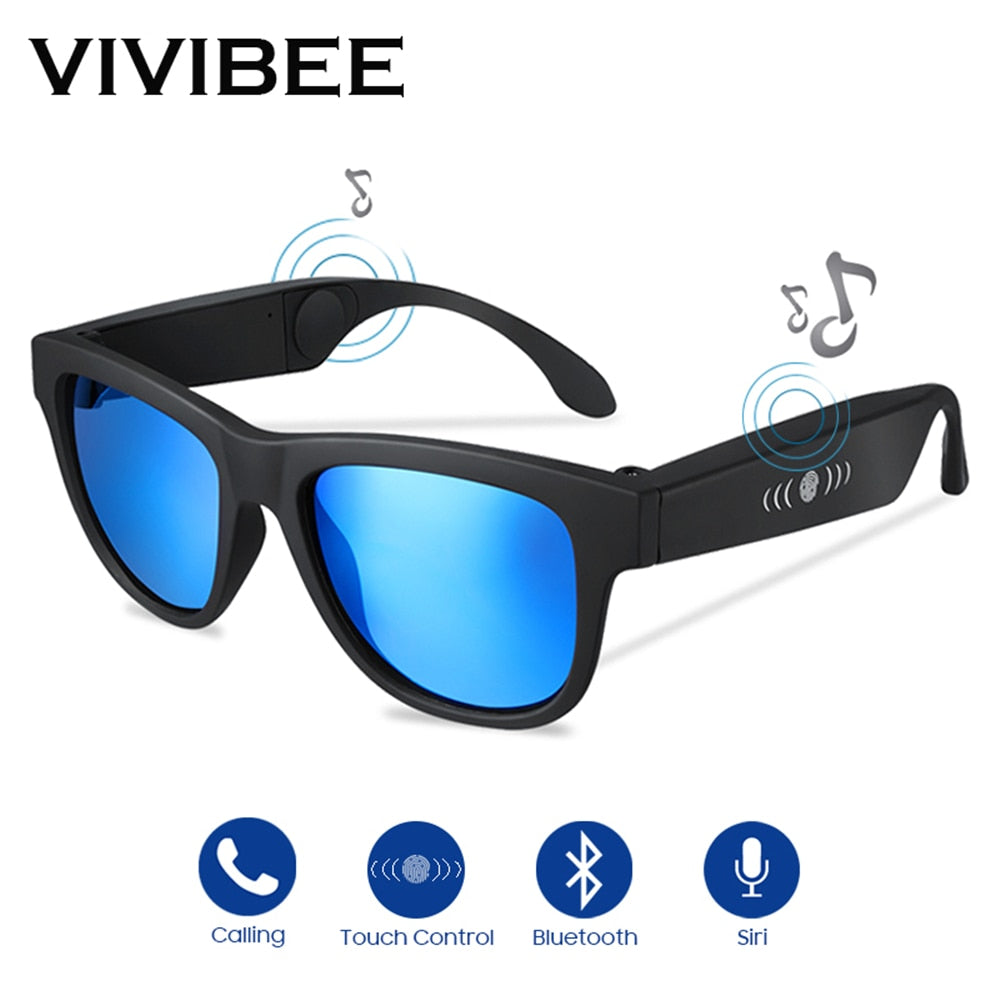 VIVIBEE Bone Conduction Sunglasses Music Zungle