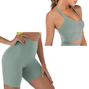 Yoga Set Short Women Fitness Set