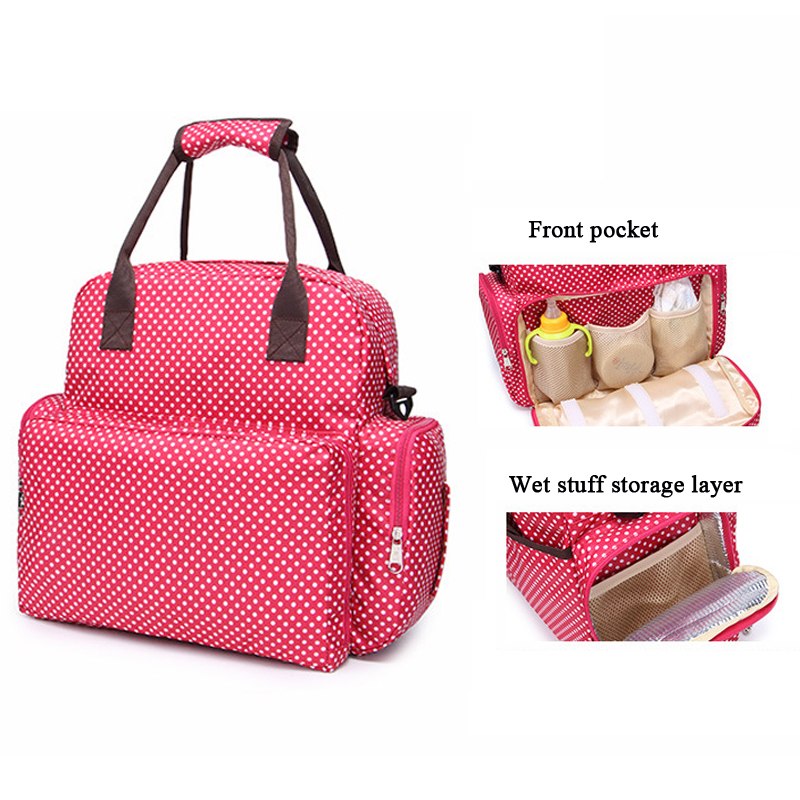 Large Capacity Baby Designer Bags for Mummy Diaper Bag Backpack Stroller Carriage Pram Accessories Nappy Bags