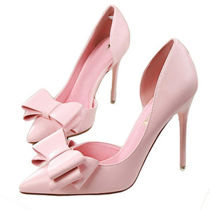 bowknot high heel shoes