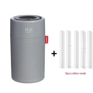 750ml Large Capacity Air Humidifier 2000mAh USB Rechargeable Wireless Ultrasonic Aroma Water Mist Diffuser Light Umidificador