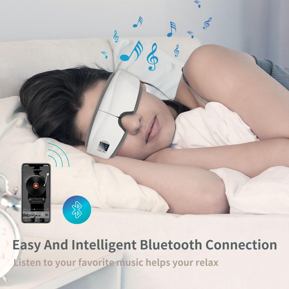 4D Smart Airbag Vibration Eye Massager Eye Care Instrumen Heating Bluetooth Music Relieves Fatigue And Dark Circles