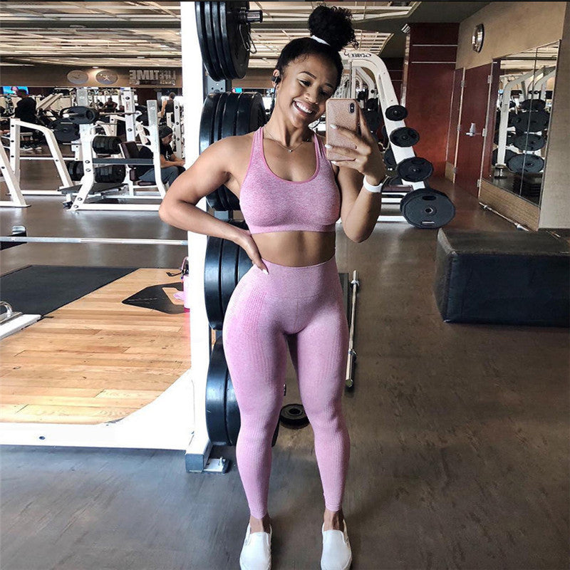 High Waist Seamless Leggings Push Up