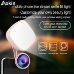 Selfie Ring Light with HD 3 in 1 Fisheye Wide Angle Macro Lens Flash Led Camera Phone Photography for iPhone Samsung Lens