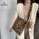 HOT Leopard Plush Shoulder Bag