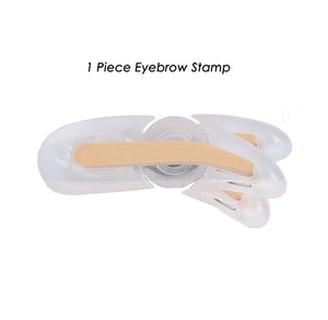 Adjustable Eyebrow Stamp Kit Double Color Perfect Arch Eyebrow Shadow Powder Palette Eyebrow Seal Eye Brow Enhancers Eye Brow