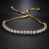 Cubic Zirconia Tennis Adjustable Bracelet