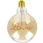 LED Filament Lamp Letter Lamp LOVE HOME HELLO Antique Lamp G125 Retro Modeling Lamp Edison Bulb