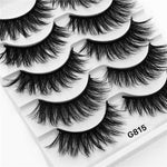 5Pairs 3D Mink Lashes False Eyelashes