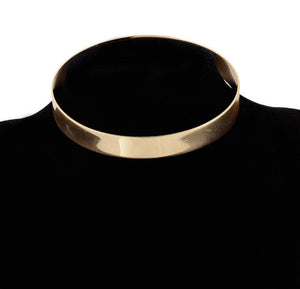 15MM Width Metal Cuff Collar Torques Necklace