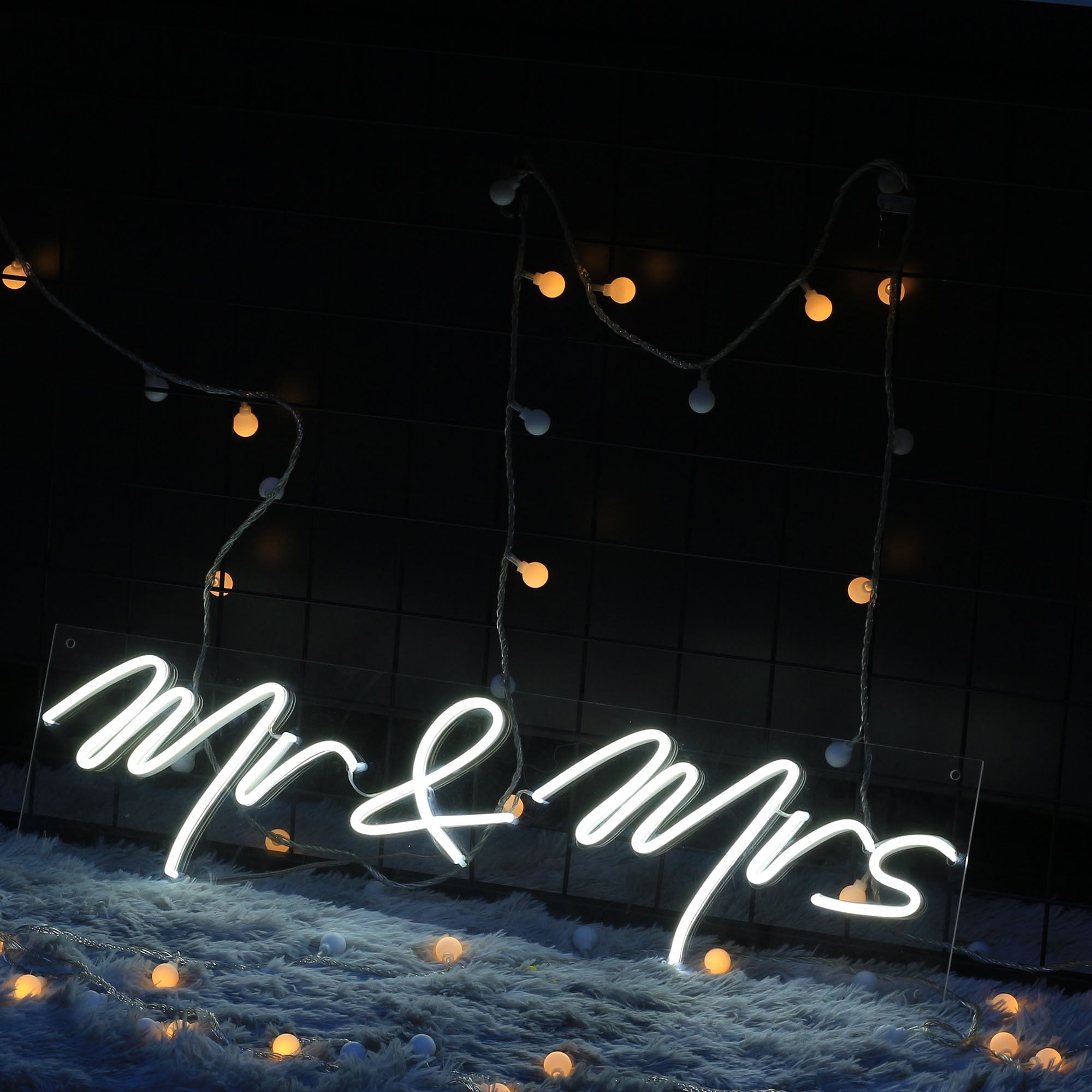 Custom Waterproof Flex Wedding Neon Sign mr&mrs Handmake Love Neon For Engagement wedding ceremony Valentine's Day decoration