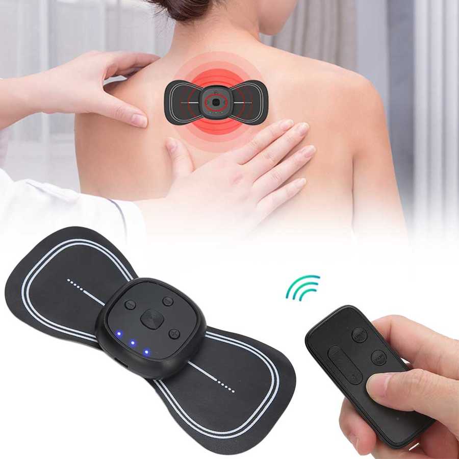 Rechargeable Wireless Remote Control Cervical Massage Paste Mini Massage Paste Cervical Spine Massager Cervical Spine Paste