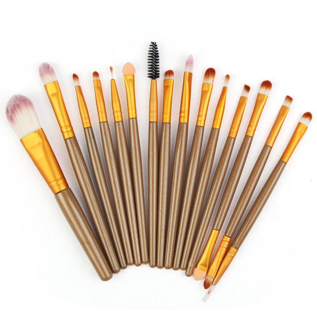 15Pcs Makeup Brushes Set