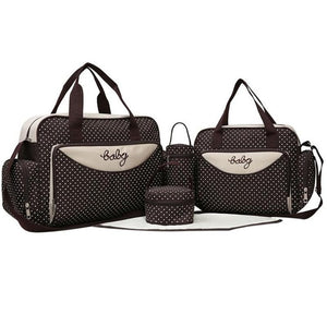 5pcs/Set Mother Mummy Diaper Bag Set