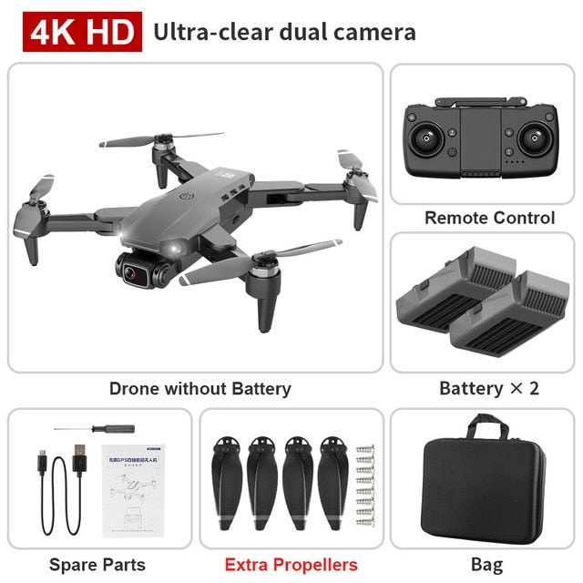 L900 pro 4K HD dual camera with GPS 5G WIFI FPV