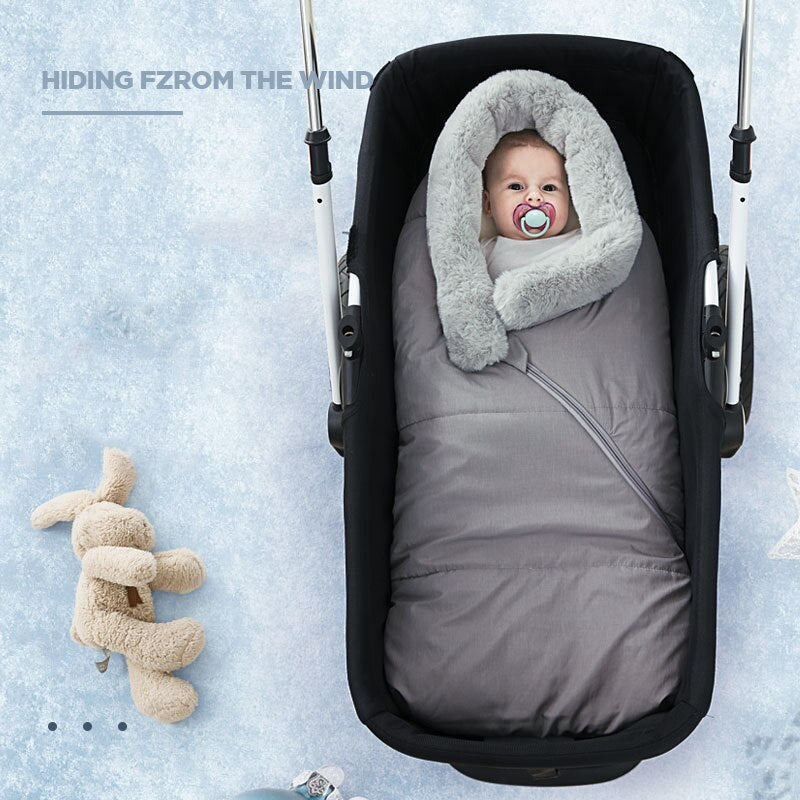 Newborn Baby Winter Warm Sleeping Bags Infant Button Swaddle Wrap Swaddling Stroller Wrap Toddler Blanket Children Sleeping Bags