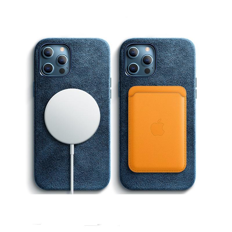 For Apple iPhone 14 Pro All Inclusive Suede Phone Case Magnetic Wireless Charging Protective Cover