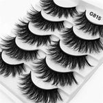 5Pairs 3D Mink Lashes False Eyelashes