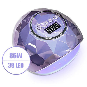 86W UV LED Lamp Nail Dryer For Nail Manicure With 39 PCS LEDs Fast Drying Nail Drying Lamp Curing Light