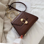 Stone Pattern PU Leather Crossbody