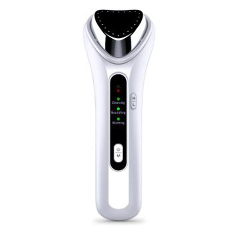 3.7V Facial Cleaner Tool Ultrasonic Vibration Heat Massager Beauty Instrument Skin Care