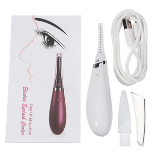 Mini USB Rechargeable Electric Heated Eyelash Long-Lasting Electric Ironing Eyelash Curler