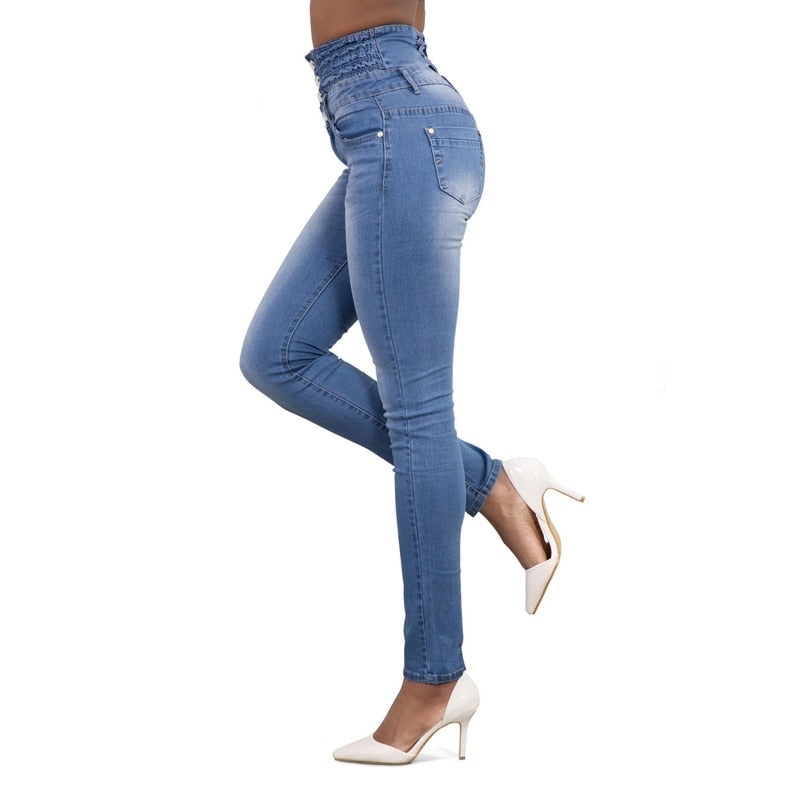 Spring Summer Woman skinny jeans Denim Pencil Pants